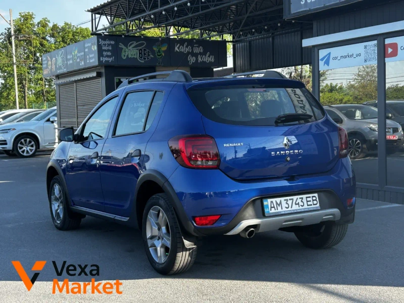 Renault Sandero StepWay 2020 Синий Бензин 0.9л Механика — фото 3