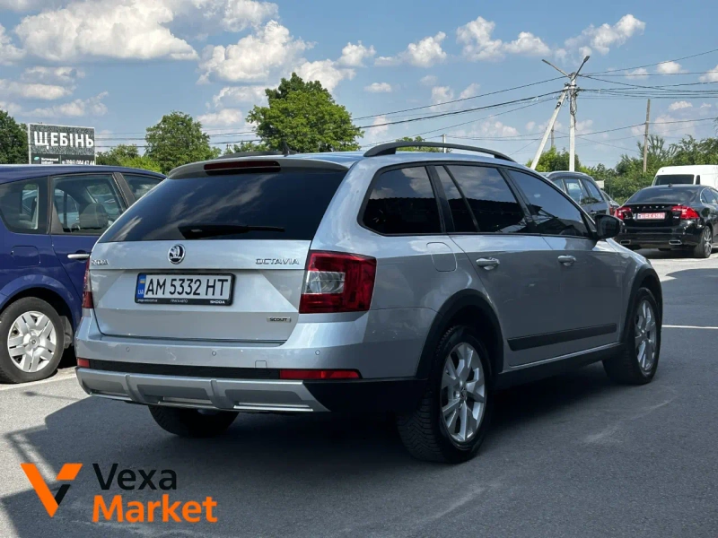 Skoda Octavia Scout II покоління/A7 2014 Дизель 2.0л Автомат Сірий — фото 2