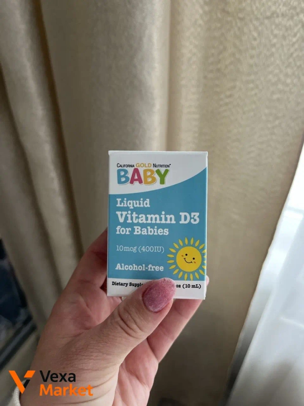 California Gold Nutrition BABY Liquid Vitamin D3 for Babies, 10 mcg (400 IU), Alcohol-free, 10 mL