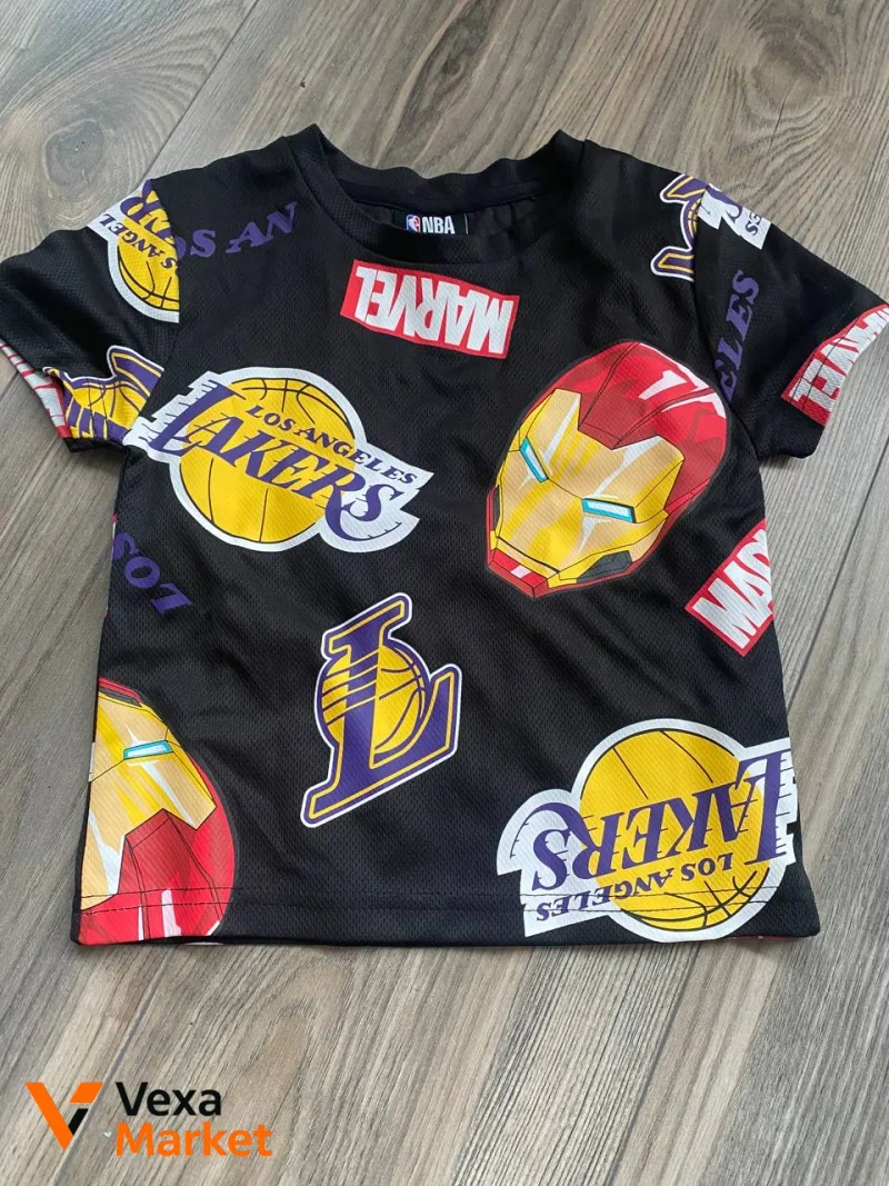 Дитяча футболка Los Angeles Lakers та Marvel — фото 2