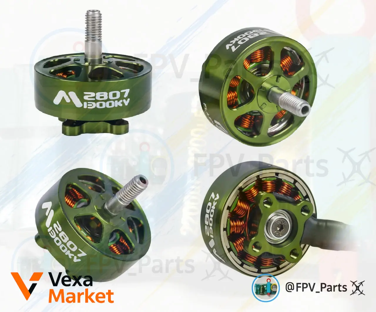 Безколекторний двигун FlashHobby Mars M2807 1300KV