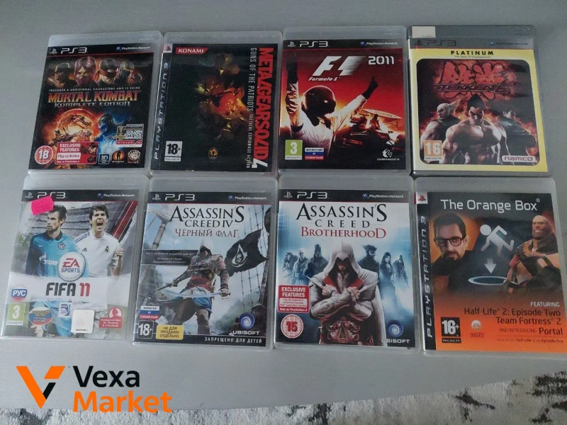 Sony PlayStation 3 Slim (б/в) з джойстиком та іграми — фото 2
