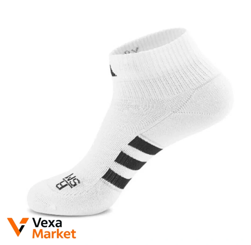 Шкарпетки Adidas білі, упаковка 3 шт, розмір 43-45 — фото 3