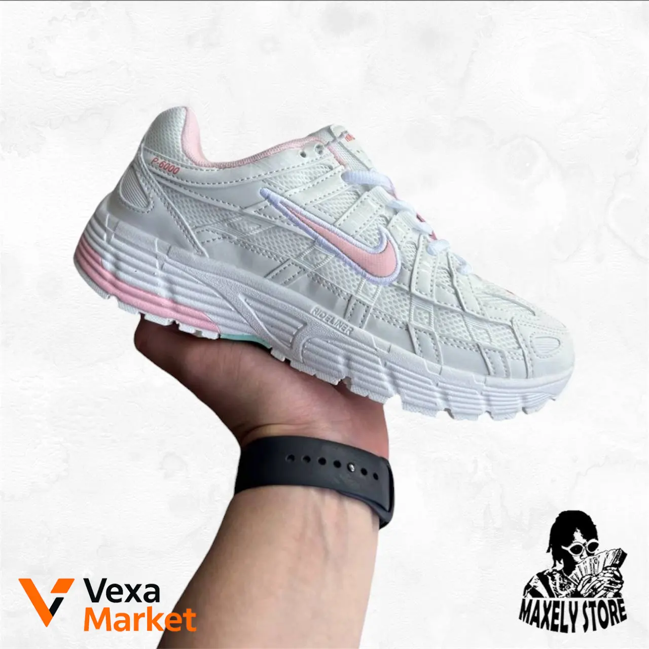 Nike P-6000 White Pink