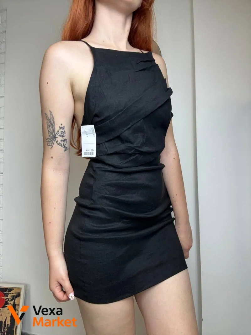 Zara Сукня чорна розмір М — фото 4
