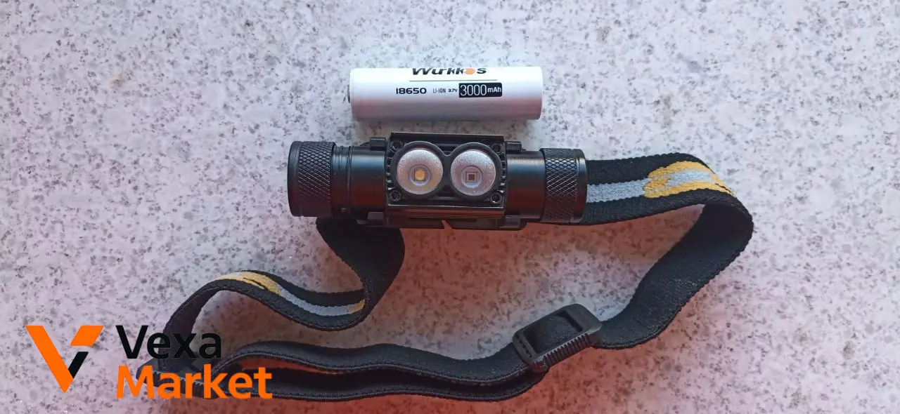Ліхтар налобний Wurkkos H25LR з акумулятором 18650 3000mAh