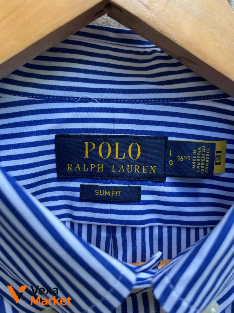 Polo Ralph Lauren чоловіча сорочка в смужку розмір L — фото 4