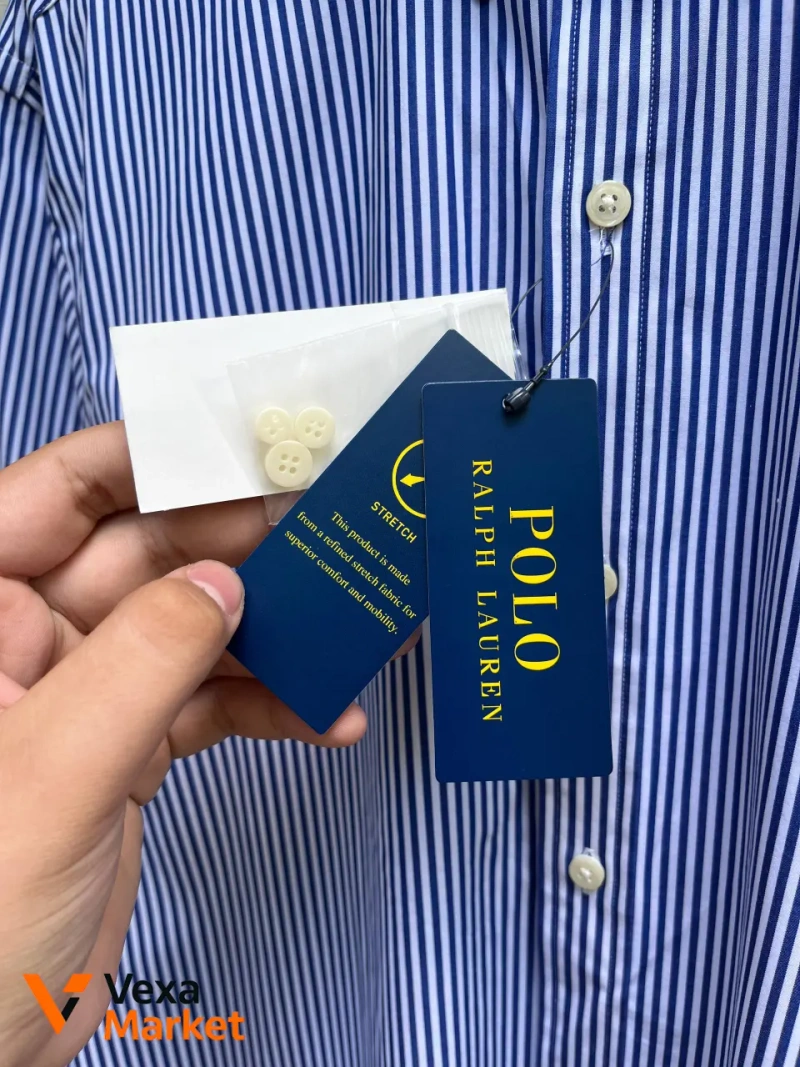 Polo Ralph Lauren чоловіча сорочка в смужку розмір L — фото 6
