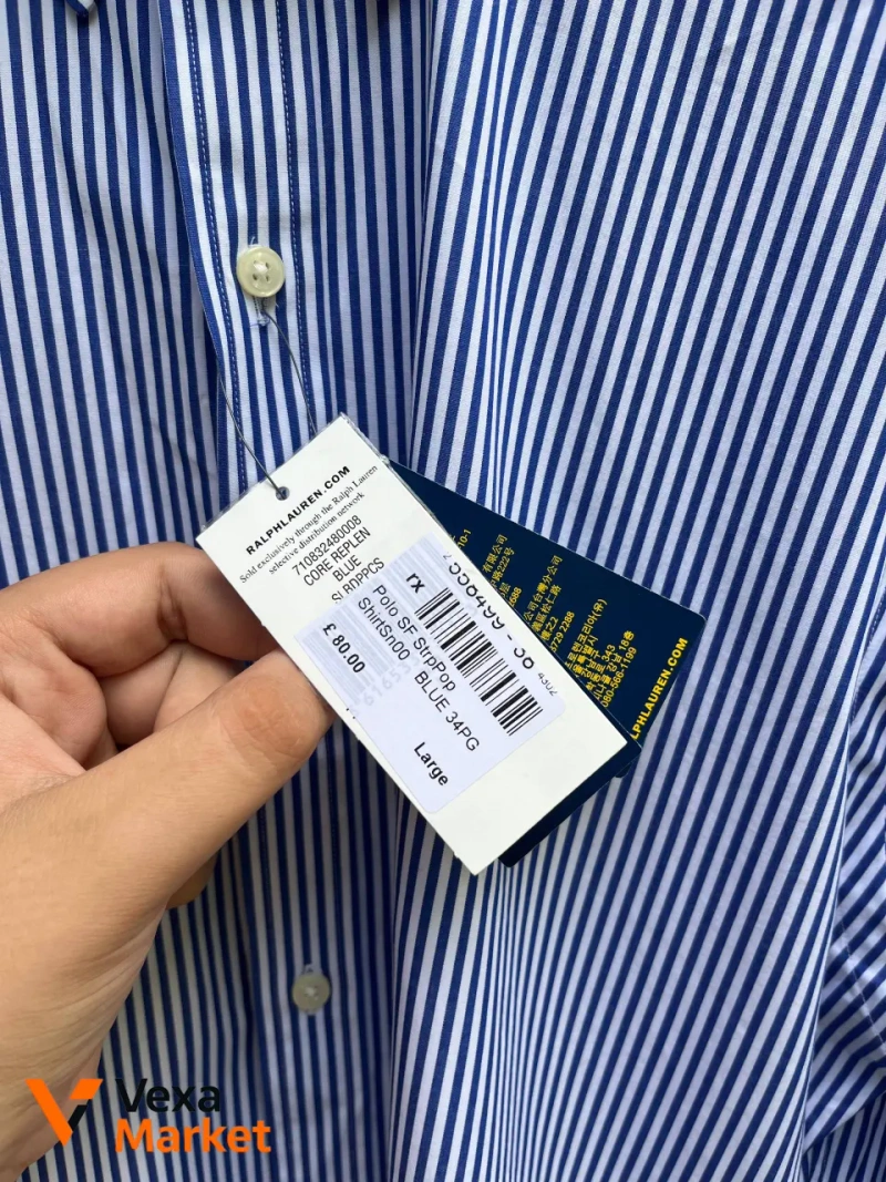 Polo Ralph Lauren чоловіча сорочка в смужку розмір L — фото 7
