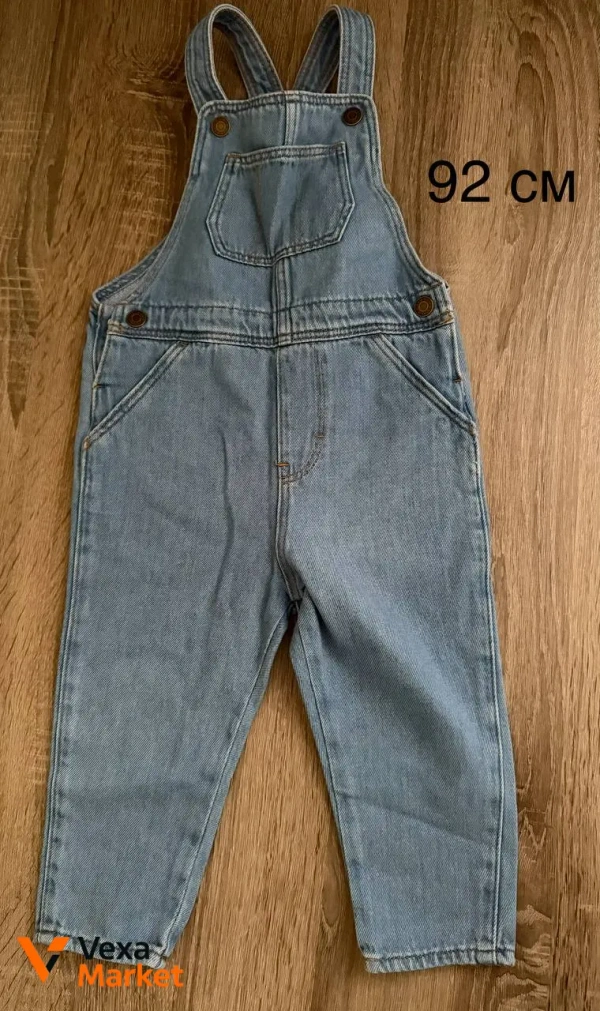 Дитячі джинсові комбінезони H&M 92 см