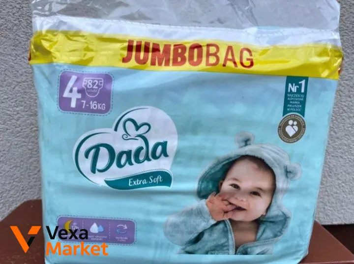 Підгузки Dada Extra Soft розмір 4 (7-16 кг)