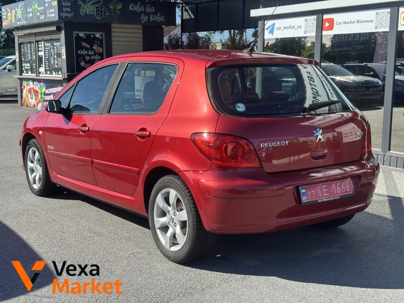 Peugeot 307 2006 Бензин 1.6л Автомат Червоний — фото 3