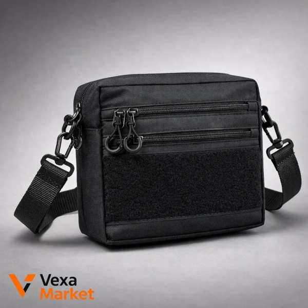 Сумка тактична чорна Cordura 600D