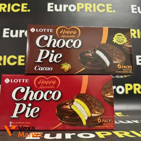 Π’ΡΡΡΠ΅ΡΠΊΠΎ Lotte Choco Pie Cacao (6 ΡΡ.)