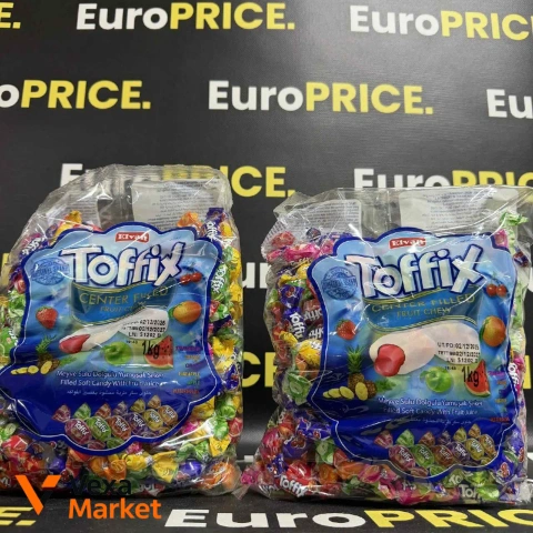 Π¦ΡΠΊΠ΅ΡΠΊΠΈ Toffix Center Filled Fruit Chew ΠΡΠΊΡ 1ΠΊΠ³