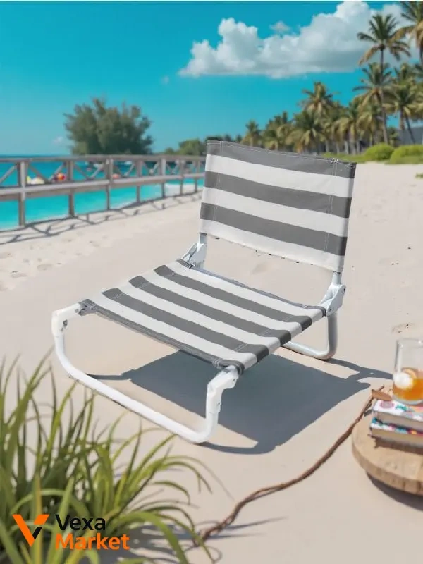 Складане пляжне крісло Foldable Beach Chair 46 × 46 × 45 см