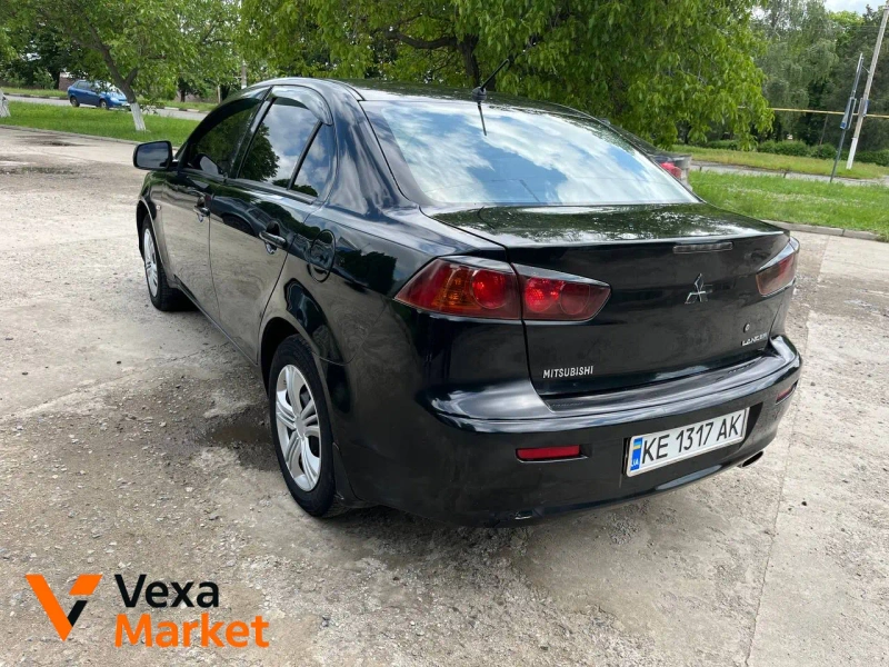 Mitsubishi Lancer X 2008 1.5 бензин чорний — фото 2