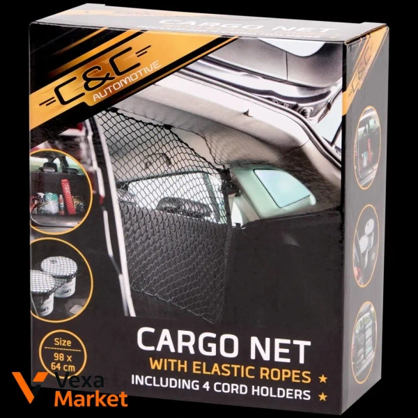 C&C Automotive Cargo Net - сітка-органайзер у багажник 98 × 64 см