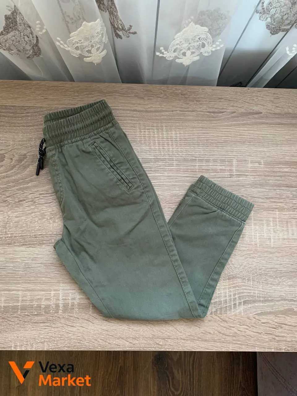 Дитячі штани кольору хакі, 110 см, 4-5 років