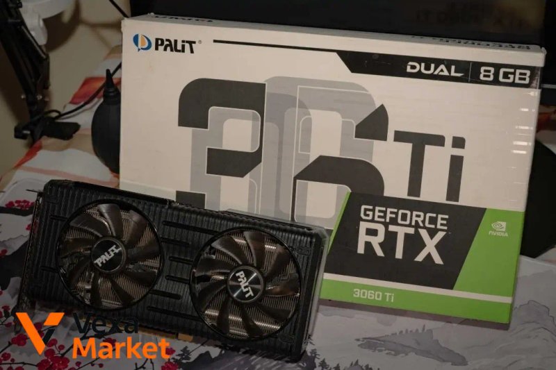 Відеокарта PALIT Dual RTX 3060 Ti 8GB — фото 2