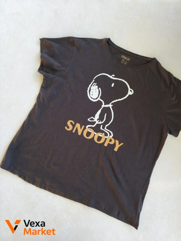 Жіноча футболка Snoopy з принтом, 100% бавовна, розмір L