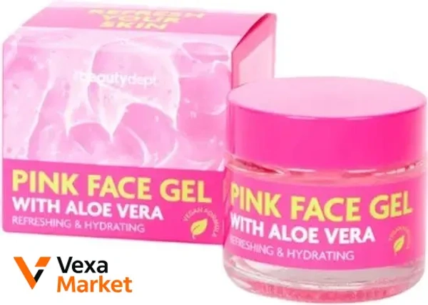 The Beautydept Pink Face Gel with Aloe Vera зволожувальний гель для обличчя