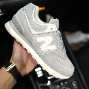 Кросівки Жіночі New Balance 574 Light Gray & Pink