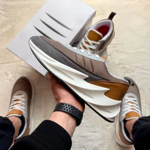Кросівки Чоловічі Adidas Shark White & Gray & Brown