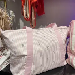 Сумка Victoria's Secret розовая в полоску