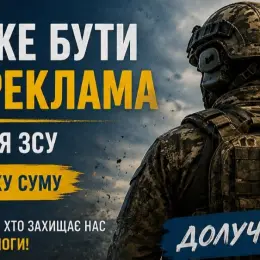 Реклама за донат для ЗСУ