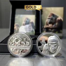 Срібна монета "Горила" Камерун 999 проба 62,2г