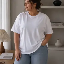 Базова футболка Massimo Dutti біла XL-3XL