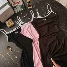 Платье Miu Miu мини на бретельках из вискозы