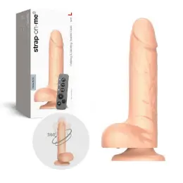 Strap-on-me Realistic Vibrating & Rotating Dildo L