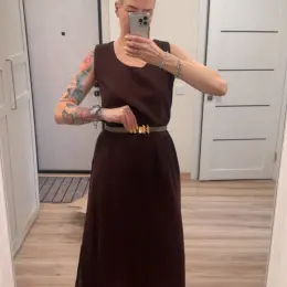 Оверсайз сукня з льону універсального розміру M/L/XL
