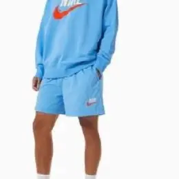 Nike Спортивный костюм (свитшот и шорты) голубой