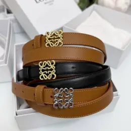 Ремінь LOEWE шкіряний 2 см з брендовим пакуванням