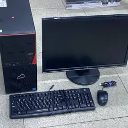 ПК Fujitsu + Монитор Asus VW225, Core i3-4130, 8GB RAM, 120GB SSD, 500GB HDD
