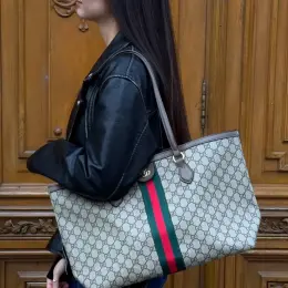 Сумка шопер Gucci Premium шкіряна 48/26