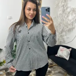 Рубашка в клетку унисекс