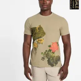Чоловіча футболка Guess з квітковим дизайном