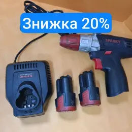 Шуруповерт SPARKY 10.8V з двома акумуляторами