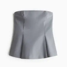 Сірий розкльошений топ-бюст'є H&M