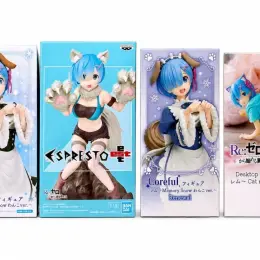 Фігурка Rem Re:Zero - Coreful Memory Snow, Espresto, Desktop Cute Cat room wear ver.