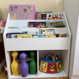 Стеллаж для книжек и игрушек, удобный для детей