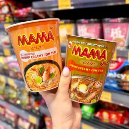Локшина MAMA CUP Том Ям Shrimp Creamy Tom Yum (Рисова 55г / Пшенична 70г)