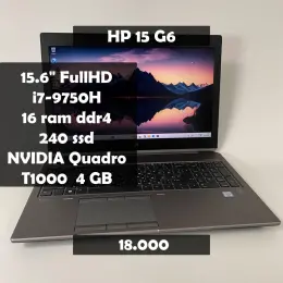 Ноутбук HP zBook 15 G6 Intel Core i7-9750H 16GB RAM 240GB SSD NVIDIA Quadro T1000