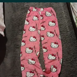 Штани дитячі рожеві з принтом Hello Kitty