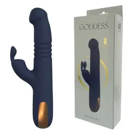 Вібратор-кролик Dream Toys Goddess Collection Phaedra темно-синій