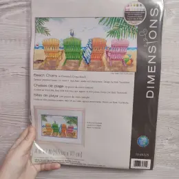 Dimensions "Beach Chairs" Counted Cross Stitch Kit